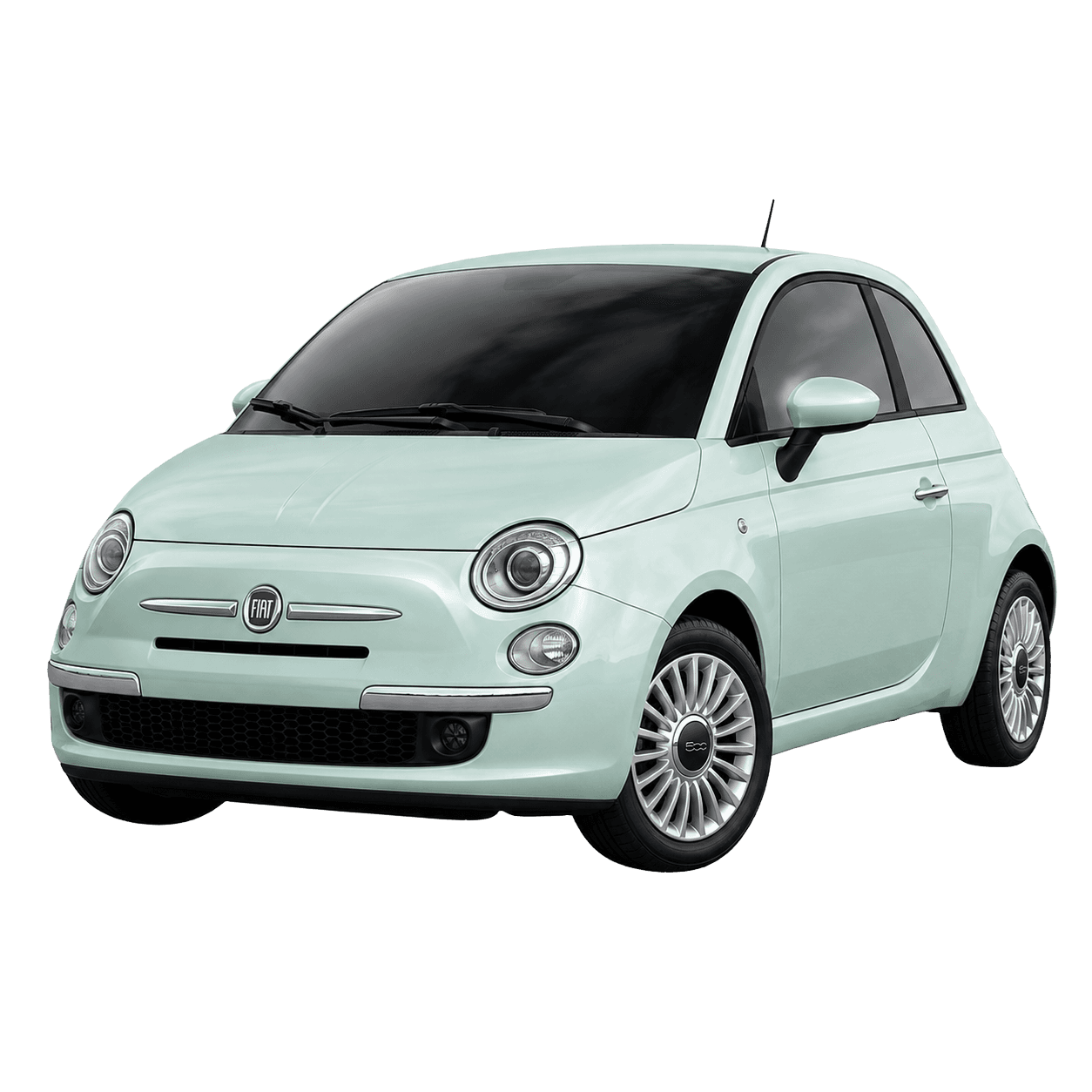 Fiat 500 compact hire car for easy local driving in Lincoln