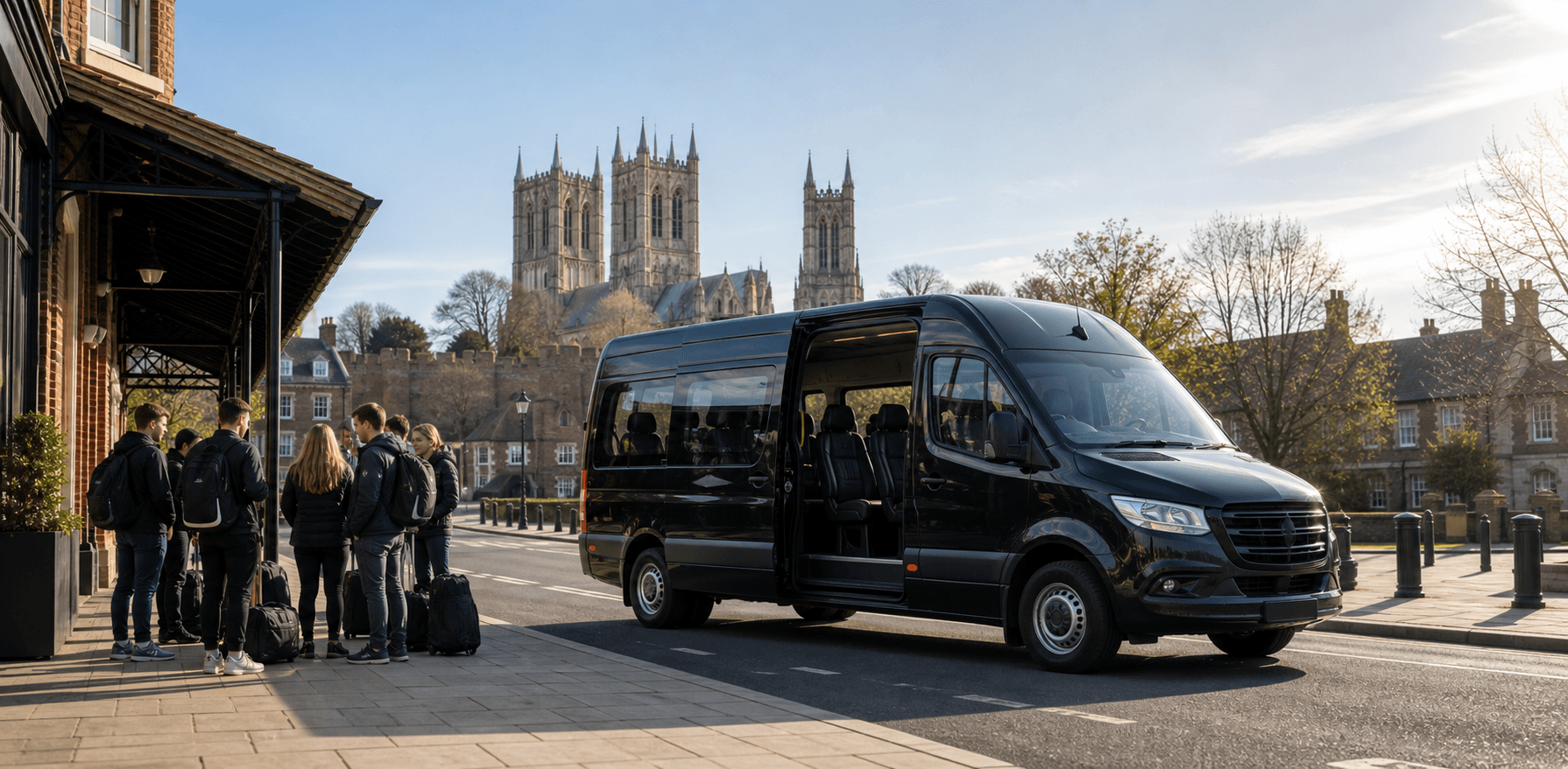 Self-drive minibus available for group travel in Lincoln